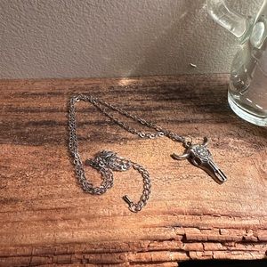 Western skull necklace